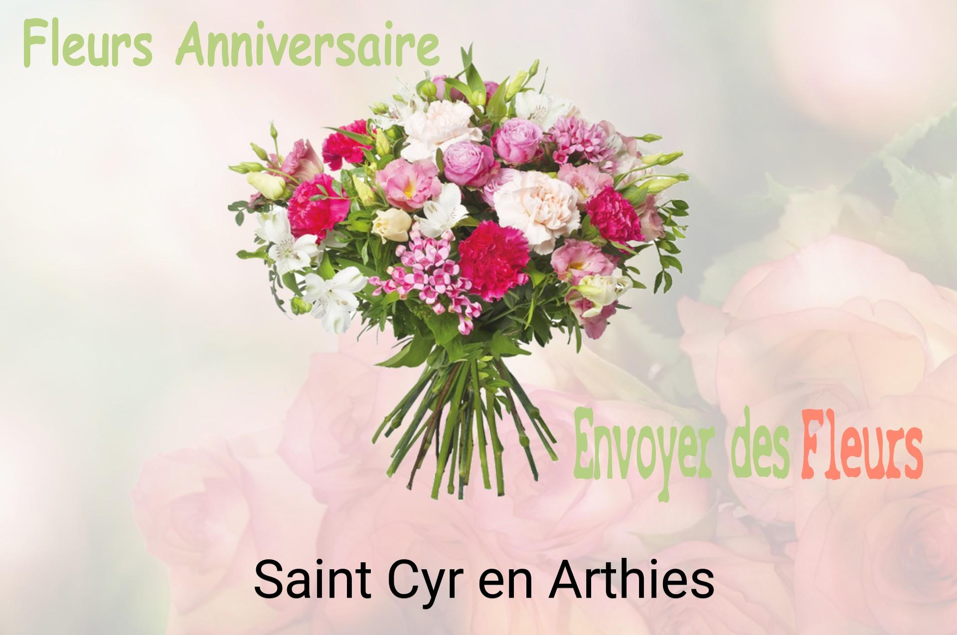 Bouquet de fleurs d’anniversaire livré à Saint-Cyr-en-Arthies